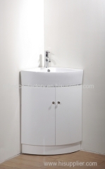 65CM PVC small corner basin bathroom cabinet vanity for sale