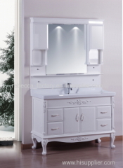 120CM bathroom cabinet floor stand archaistic cabinet vanity PVC instead for sale