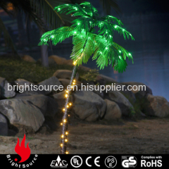 Lighted Palm Tree With 100L Warm White Miniled String Lights