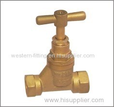 Brass Stop Valve Rubber Sealed