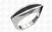Fashionable 316L Stainless Steel Rings With Black Enamel Full Shiny Polished