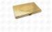 Oval Ribbed Stainless Steel Case 18K Gold Business Card Holder for Women