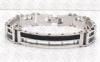 Black And Silver 316L Stainless Steel Fashion Bracelet For Men