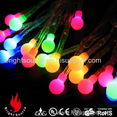 20 colorful led lights frosted ball battery operated