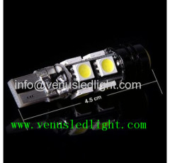 T10 W5W 5050 SMD 8 LED 1.5W Q5 CREE CANBUS Car Wedge Light Lamp Bulb White 12V