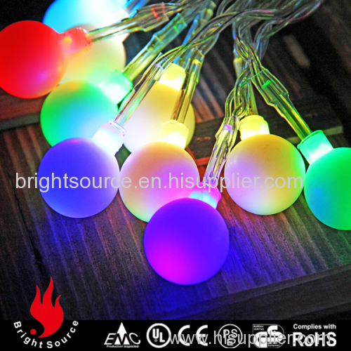 fairy light balls 20 multi color led 2.2cm frosted ball