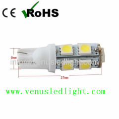 T10 SMD 5050 9-LED LED Lamp Bulb Light for Car Vehicle Automobile - White Light