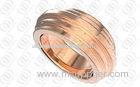 14K Rose Gold Wedding Rings Jewelry OEM / ODM Fashion Design