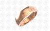 Rose Gold Polished 316L Stainless Steel Rings Fashion Wedding Bands Unisex