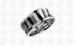 TUV Stainless Steel Rings Jewelry Engage Band In Silver and Black Two Tones