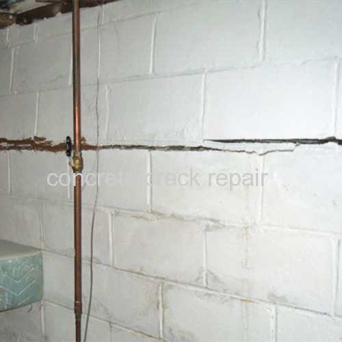 basement concrete wall crack repair