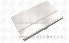 Fashion Silver Stainless Steel Business Card Holder Case With Brushed and Polished Finish