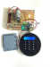 Digital keypad electronic safe lock with blue background LCD display and motorized locking system for home saef