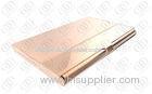 Rose Gold Business Card Case Holder Stainless Steel , Pretty Business Card Holders