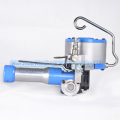 Pneumatic combination steel strapping tool