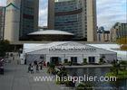 Fabric Trade Show Tents Wooden Flooring Soft PVC Canopy Over 300 People