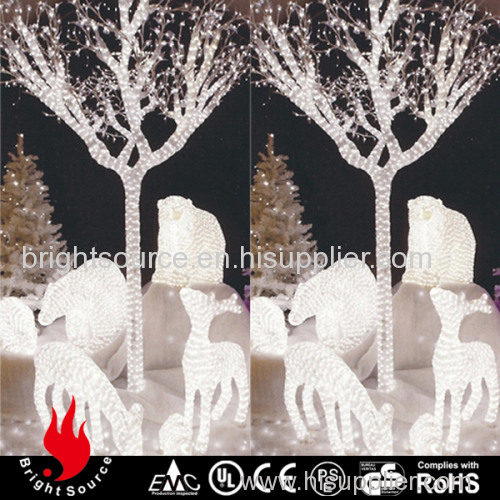 acrylic light white color tree