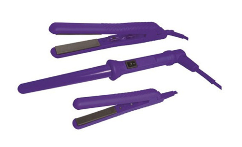 Fashion design newest purple color beauty set professional hair straightener