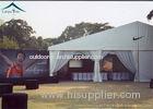 Customized Outdoor Sports Tents White PVC Roof And Grass Floor Flame Retardant