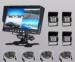 Bus RV Truck Vehicle Monitoring Systems Including 7 Inch Monitor + Rear View 4 Camera
