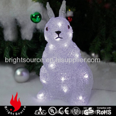 animal light sitting rabbit