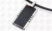 Silver and Black Cable Pendants Two Tones Plated Stainless Steel Jewelry