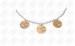 316L Stainless Steel Necklace Chain , Gold Butterfly Necklace Silver