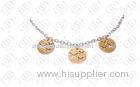 316L Stainless Steel Necklace Chain , Gold Butterfly Necklace Silver