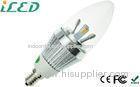 Aluminum 35W equal E12 LED Candle Light Bulbs for Home 4Watt 85 - 245V AC 37 * 138mm