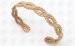 PVD IP Rose Gold Plated Bangle For Lady , 316L Stainless Steel Weaved Bracelets