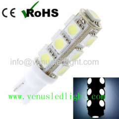 White T10 13 SMD led 5050 13smd 13led car side Light Bulb 194 168 W5W LED Wedge Bulbs