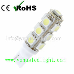 White T10 13 SMD led 5050 13smd 13led car side Light Bulb 194 168 W5W LED Wedge Bulbs