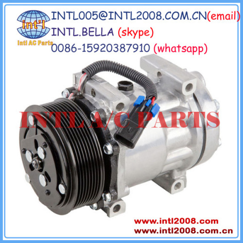 SD7H15 SD709 ac air compressor Sanden 4417 U4417 4485 4818 for Freightliner /Kenworth/ Peterbilt Trucks 1999-2001 CO 448