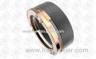 Mens Stainless Steel Engagement Diamond Rings With Black Plated and Rose Gold Accents