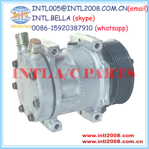 New SD7H13 U7320 A/C air Compressor Sanden 7H13 7320 4454 Universal /Heavy Duty/ AG Applications 14SD7320NC CO 7320C