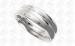 Hand Burnished Stainless Steel Wedding Rings Engraveable For Women