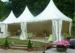 White Pagoda Tents 5m * 5m UV - Resistant Garden Wedding Reception