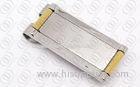 14K Gold Plated Stainless Steel Money Clip With Polished and Brushed