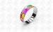 Bohemia Stainless Steel Bangle Multi Color Enamel , Womens Silver Bracelets