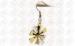 Ladies Stylish Silver andGold Drop Earrings stainless steel charms