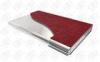 With Red Leather Stainless Steel Business Card Holder with Mirror