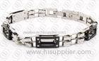 Partial PVD Black Fashion Bracelets for Women , Chain Link Bracelets