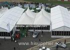 Water Resistant 20m * 50m Glass Wall Tents With Wooden Flooring