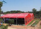 Aluminium Frame Large Wedding Tents Red Roof Beautiful Lining