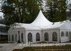 White Roof Fabric Mixed Marquee Tents Water Resistant For Commercial Activities