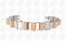 Silver and Rose Gold Stylish Stainless Steel Bracelets Unisex OEM / ODM