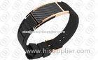 PVD IP Rose Gold Carbon Fiber Bio Ionized Magnetic Jewelry for Health