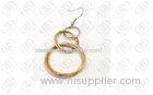 Fashion Stainless Steel Earrings , Gold and Silver Round Hoop earrings