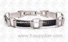 Unique Stainless Steel Bracelets Silver And Black Tones For Men