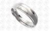 Polished Silver Stainless Steel Engagement Rings For Women And Men